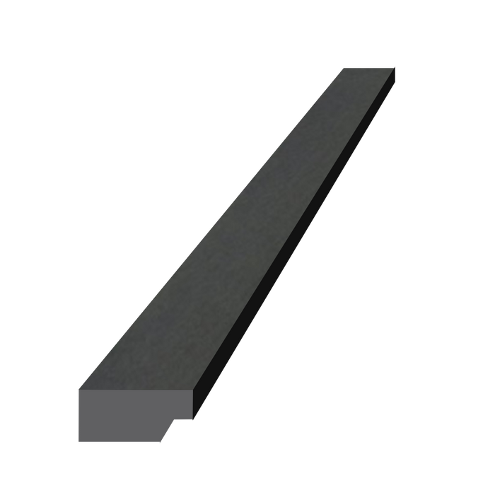 Terminacion Revestimiento de Pared - Angulo Derecho - Gris y Negro