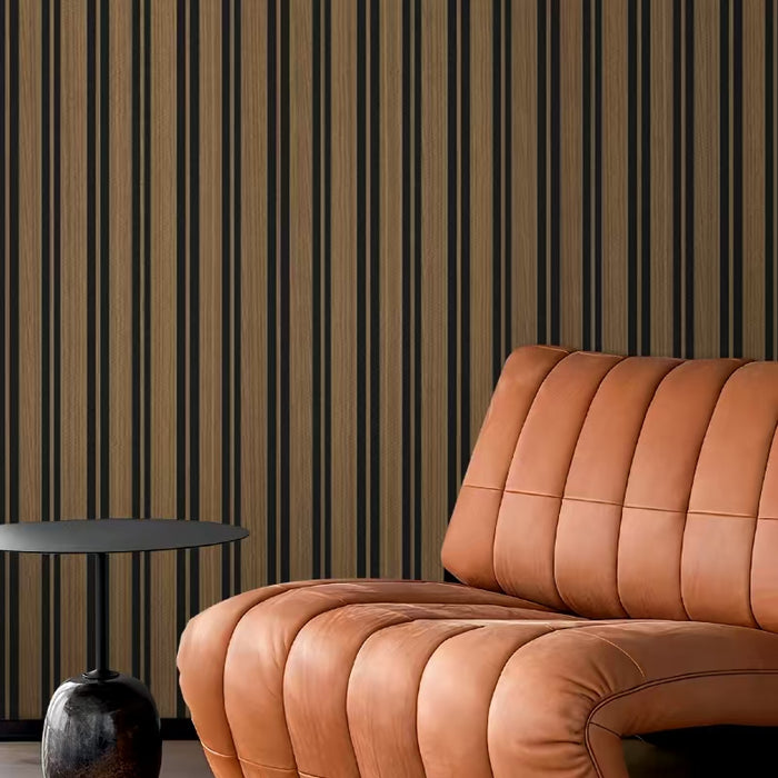 Revestimiento Pared Interior - Nogal y Negro