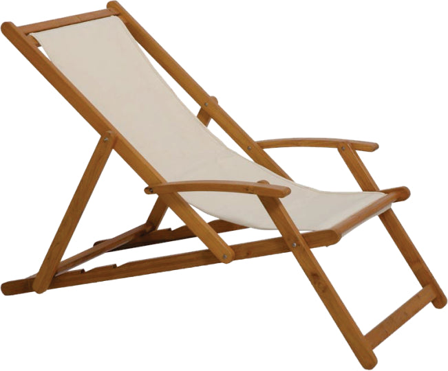 Reposera de Lona con Apoyabrazos - Angelin